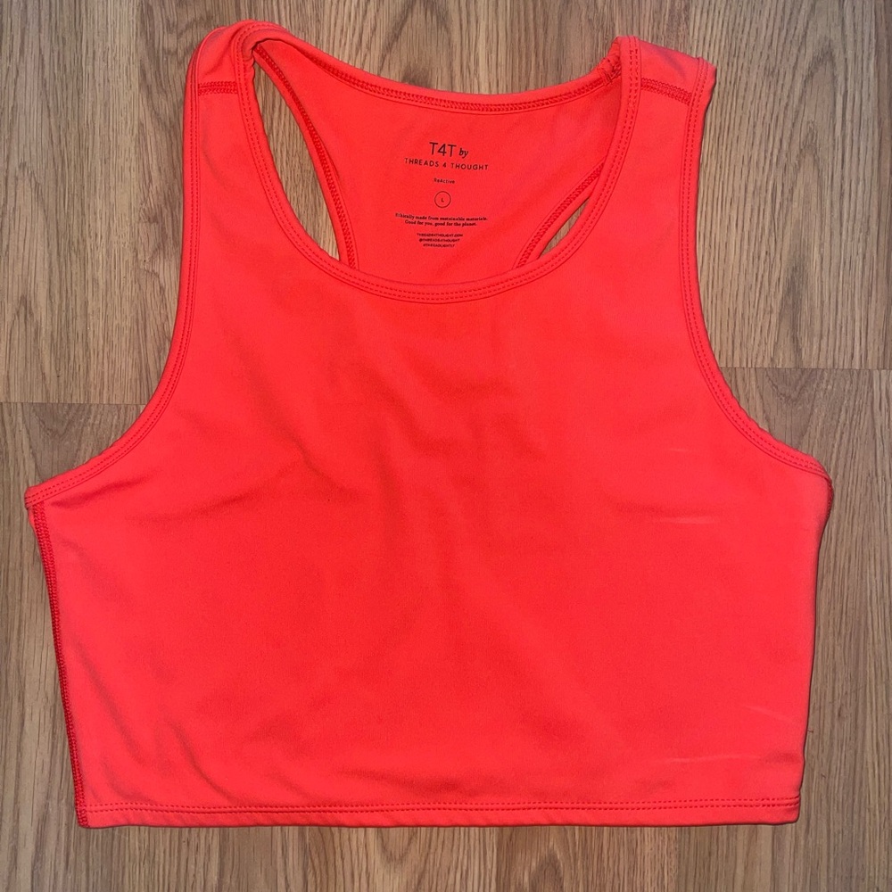 Threads 4 Thought Vibrant Orange Racerback Top